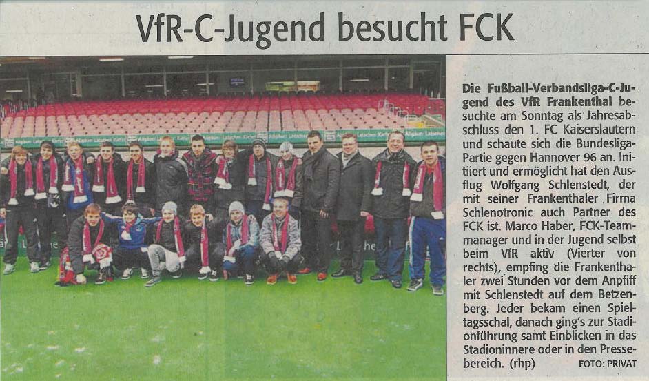VfR-C-Jugend besucht FCK