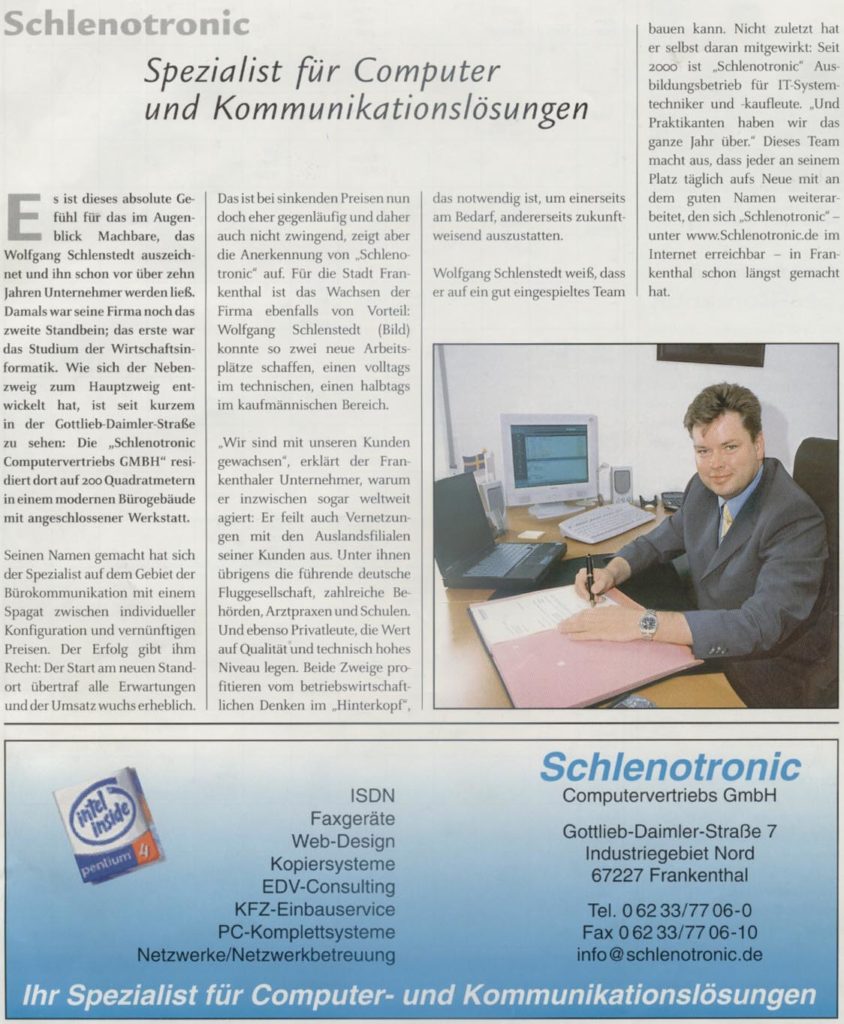Schlenotronic - Spezialist für Computer und Kommunikationslösungen